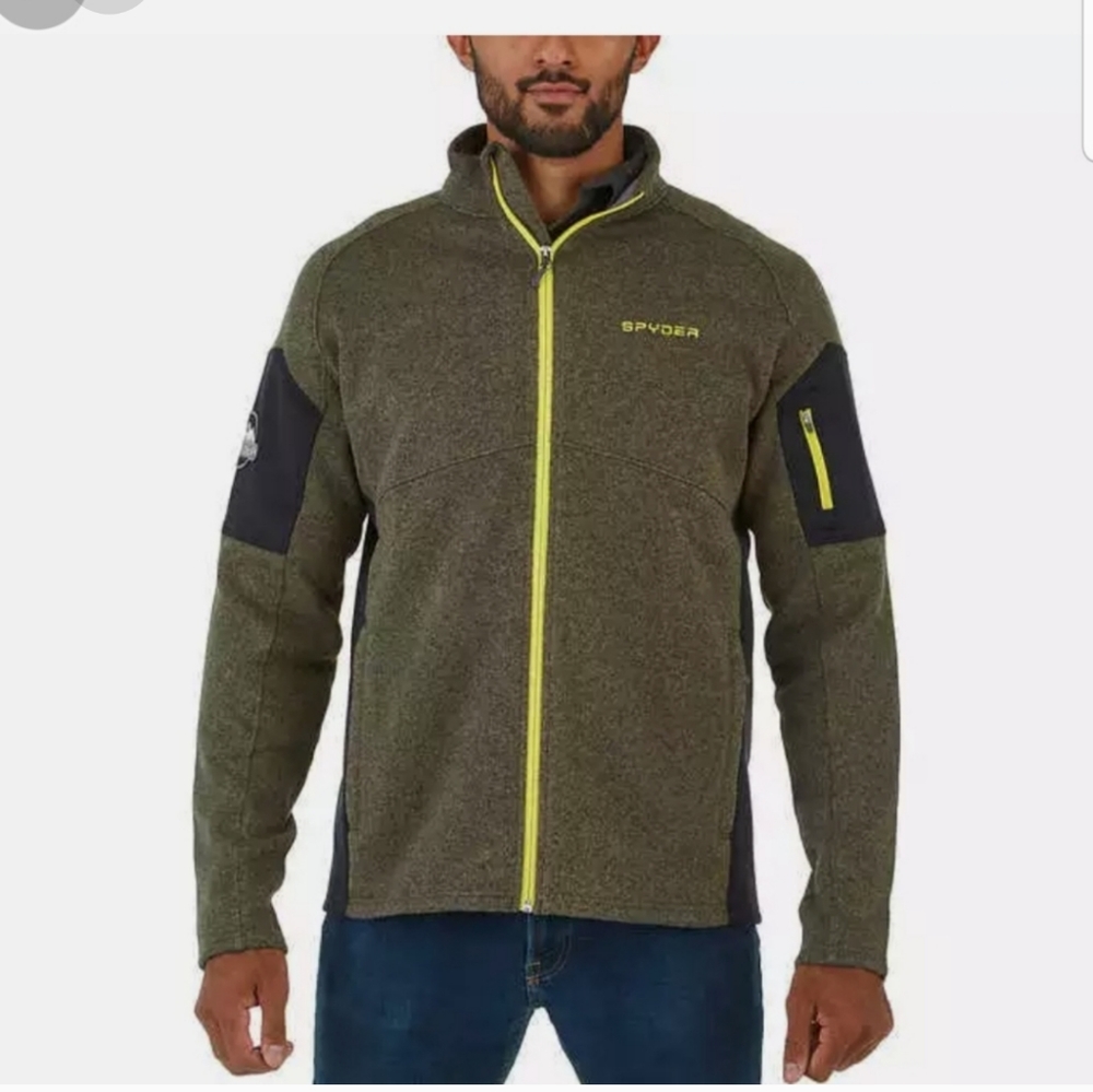 New!Spyder Men's Empire Jacket Army green! NEW